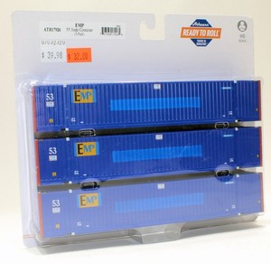 Athearn (3PK) 53' Reefer Containers EMP 203065,203345,203360 HO 1/87