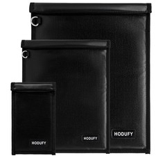 Faraday Bag for Laptops  Tablets  Car Keys - 3 Pack 16.9''x14.96'', Black