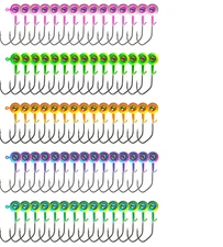 Crappie Jigs 75pack Jig Heads for Fishing Crappie Trout Bass 1/16oz