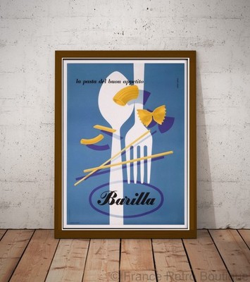 Poster-Poster Pasta Barilla Erberto Carboni