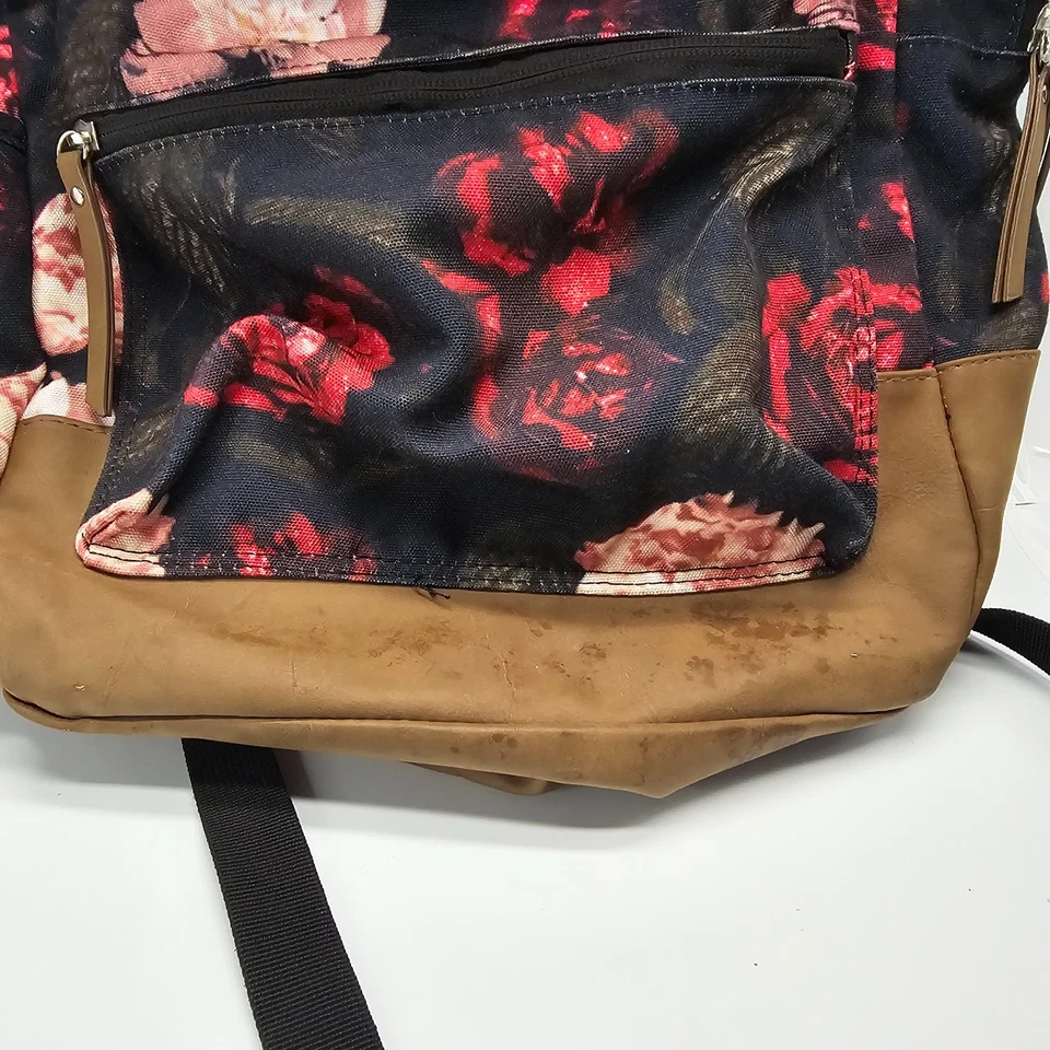 Mochila Dickies Estampado Floral Acolchada Correas para el Hombro Cremallera Bolsillos Bolso -VER FOTOS Foto 3 de 4