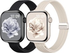 Thin Nylon Strap Compatible with Apple Watch Series 6 40mm 41mm Magnetic
