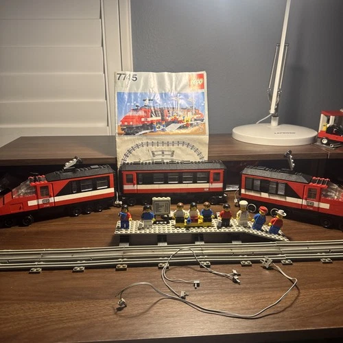 Vintage LEGO 7745 High-Speed City Express Passenger Train, 12V, with light, RARE