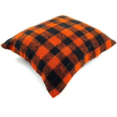 Unique Kilim Pillow, Turkish Kilim Pillow, 16'×16' Funda De Cojín Kilim