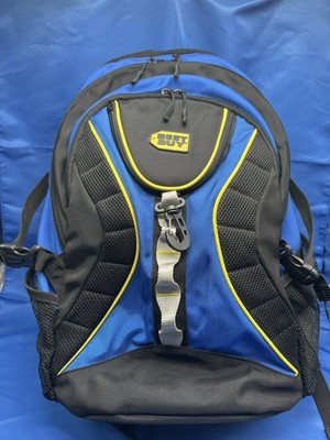Best Buy 4 Pocket Air Comfort Laptop Bag Bookbag Backpack Blue/Yellow