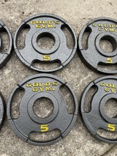 Disque De Poids Gold's Gym 10 Lb (4,5 Kg) – Prise Olympique – Fonte – Vintage