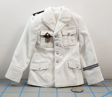 WWII German officer white tunic 1/6 scale toys 3R DID dragon soldier bbi