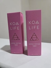 2x KOA LIFE Copper Peptide Toner 1.7 fl oz/50 ml NEW Hydrating Blemish Control