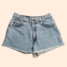 Levi's 550 Vintage Orange Tab Cutoff Shorts