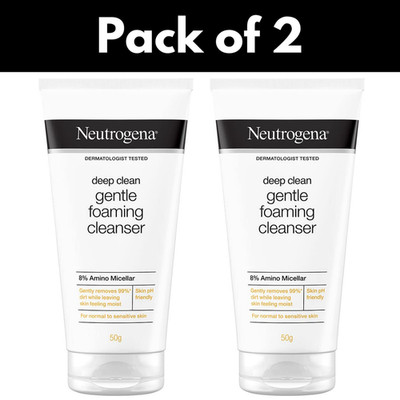 Neutrogena Deep Clean Gentle Foaming Cleanser with Amino Micellar 50g