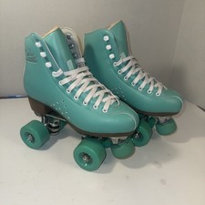 PAPAISON Roller Skates Women Men Deluxe 2 Layer Microfiber Leather White Sz 6