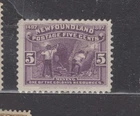 1897 NEWFOUNDLAND #65 5¢ MINING DISCOVERY OF NEWFOUNDLAND ISSUE F-VF