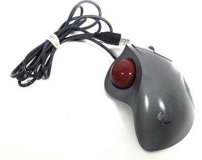Logitech T-BB18 Trackman Wheel Trackball Mouse USB Wired Tested Working Great