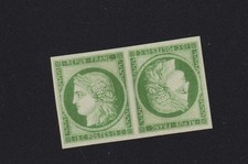 Timbre France classique avant 1900 N° 2 Cérès tête-bêche Neuf sans gomme