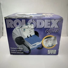 Rolodex Office D67263AS Black 500 Card Capacity Rotary File NEW