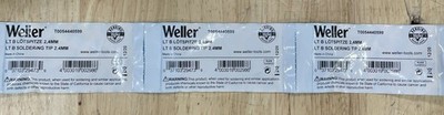 Weller LTB Soldering Tip, Chisel, 2.4mm x 0.8mm x 13.0mm, LT Series, Lot of 3