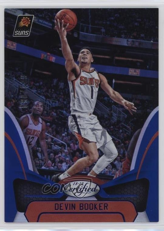 2018-19 Certified Mirror Blue 80/199 Devin Booker #121 4ac
