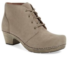 Dansko MEENA leather chukka ankle boots euro 39 us 9 taupe