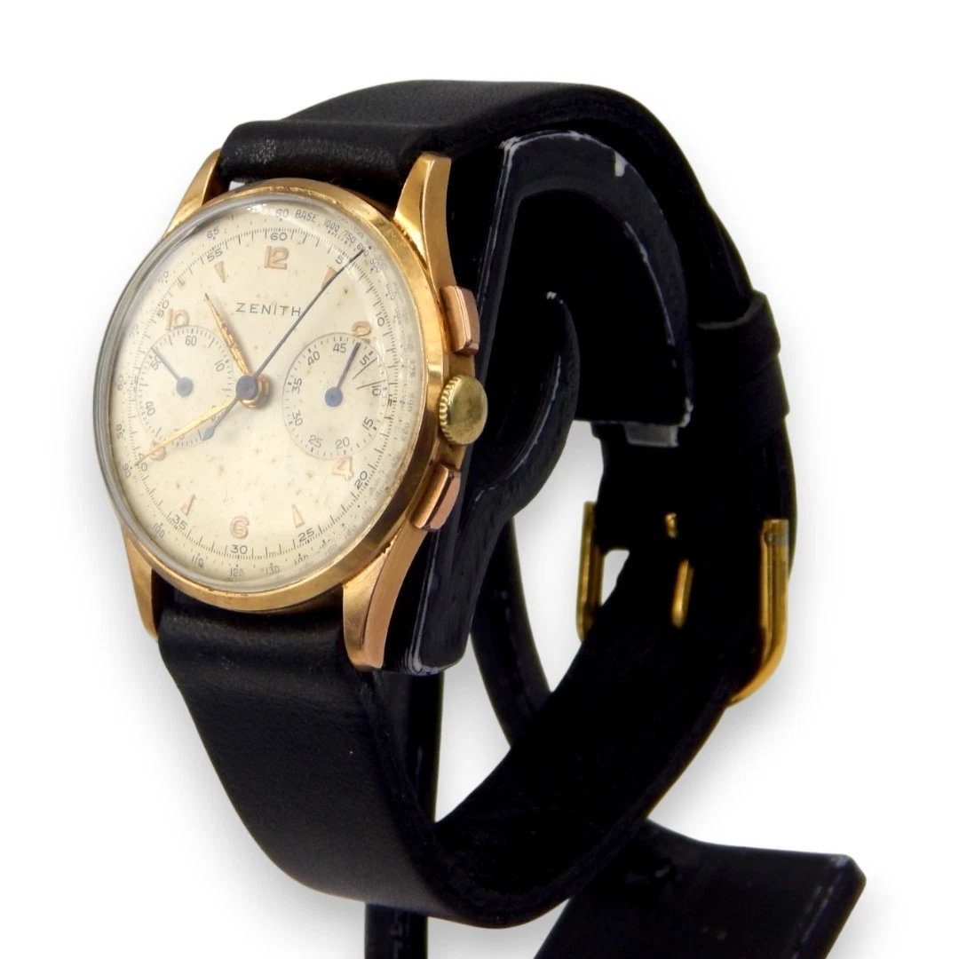 Zenith — ZENITH Chronograph Vintage 18K Gold | Caliber 146DP | Circa 1950s | Ref. 856565