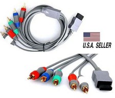 Wii COMPONENT AV CABLE Nintendo Wii and Wii U - HD HDTV GOLD PLATED Cable - NEW