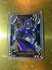 2025 Panini Select Rashod Bateman Zebra Prizm Concourse #62 Ravens