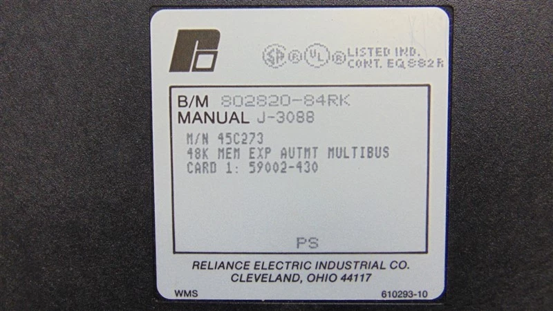 Módulo de expansão de memória USADO Reliance Electric 45C273 AutoMate 48k - Imagem 4 de 4