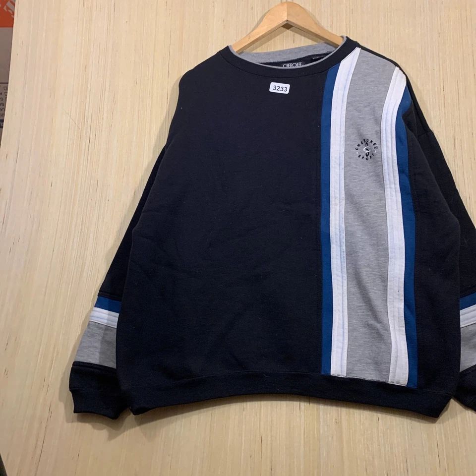 Suéter Cherokee Vintage Adulto Extra Grande Negro Manga Larga Hombre Pullover Años 90 Foto 4 de 4