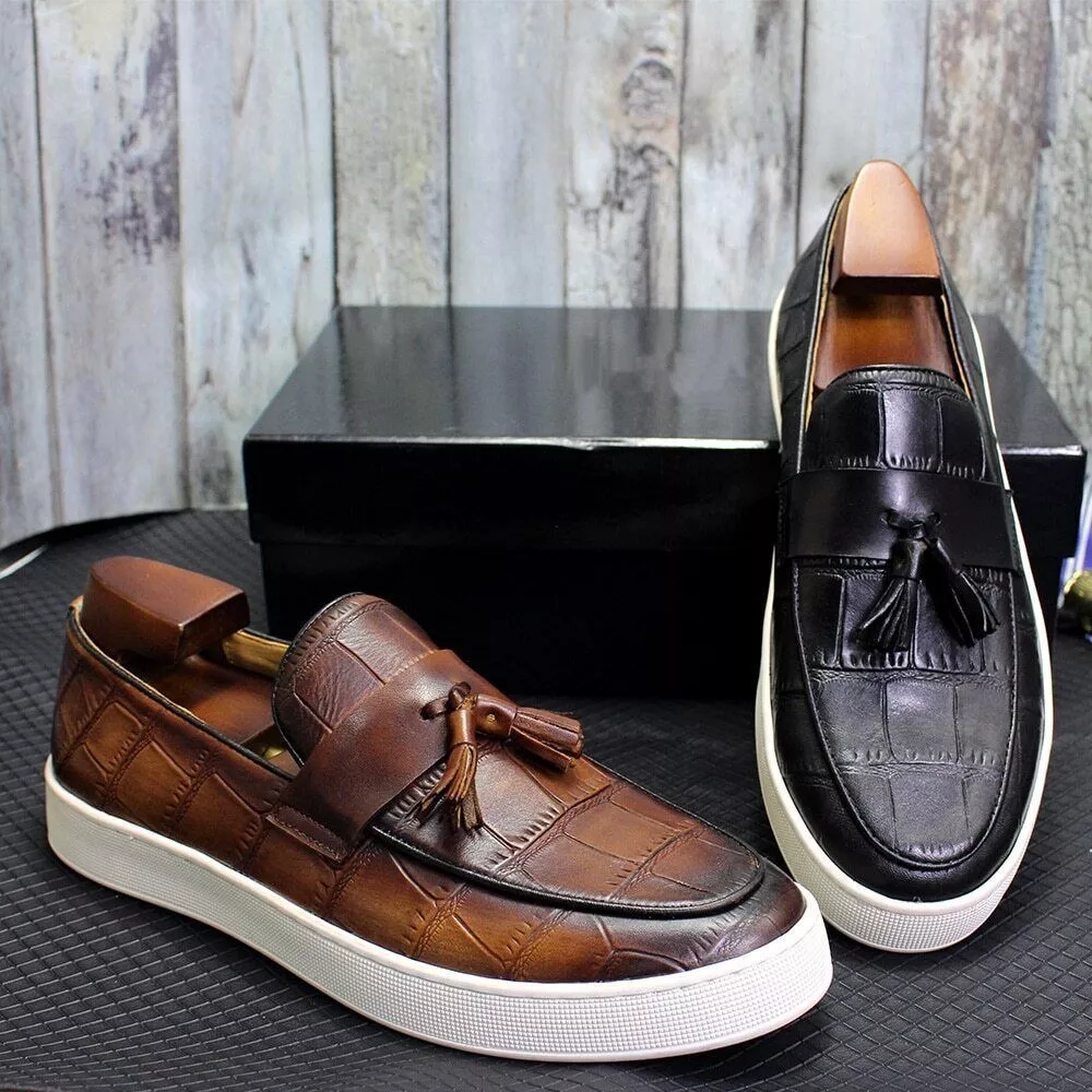 Tassel sneakers mens sale