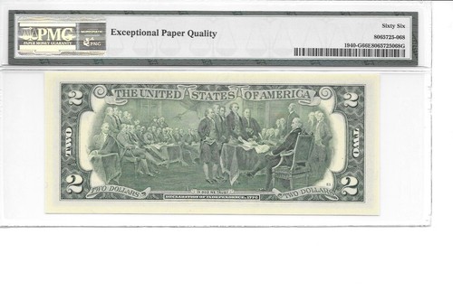 2013 Chicago $2 FRN (GA Block) PMG 66 EPQ Gem Uncirculated - Picture 8 of 23