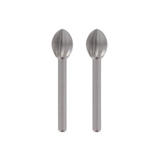 Dremel 114 Carving Bits Shaping Cutting Grooving Soft Metals Wood 7.8mm x2 Pack