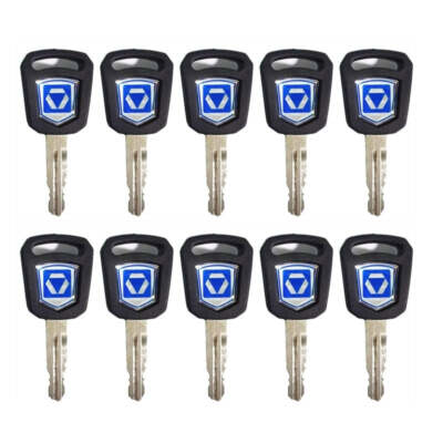 10 key For XCMG Excavator key NEW style For 75DA 60D 215 200 Ignition key Door