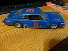 Original 1967 Vintage 1/24 Scale 426 Hemi Dodge Charger Blue Slot Car Runs!
