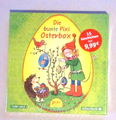   Neue Pixi Hörbuch Box - Die bunte Pixi Osterbox - 3 CD´s ab 3 Jahre  