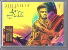 2018 Panini Court Kings Fresh Paint /199 Jacob Evans III #FP-JE3 Rookie Auto RC