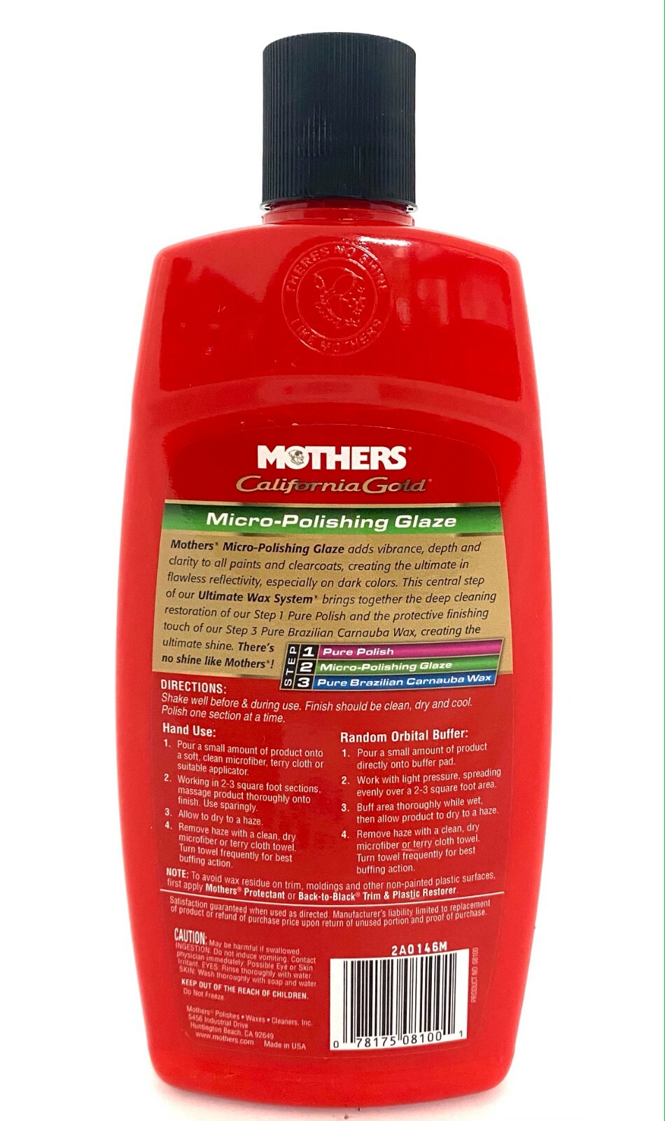 MOTHERS 08100 California Gold MicroPolishing Glaze 16 oz eBay