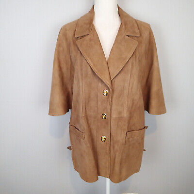 New England Sportswear Suede Cape Duster Side Buckle Turn New England Sportswear Suede Cape Duster Side Buckle Turn