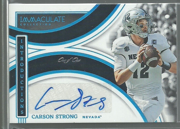 Carson Strong 2022 Panini Immaculate Collection Collegiate Rookie ...