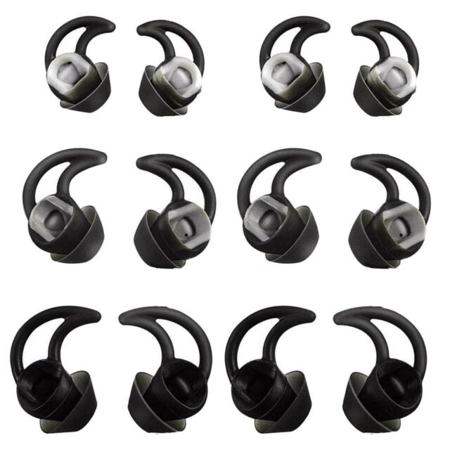 Bose Replacement Noise Isolation Silicone Earbuds Earplug Tips 6 Pairs ...