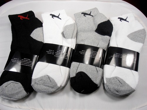 New Lot 4-12 Pairs Mens Ankle Quarter Crew Sports Socks Cotton Low Cut Size 9-13 - Picture 8 of 8