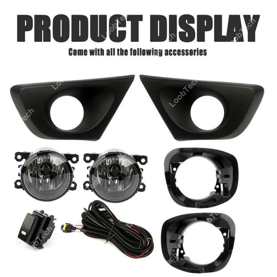 Halogen Fog Light Bumper Frame Cover Daytime Running Light For Renault Duster - Image 2 of 4