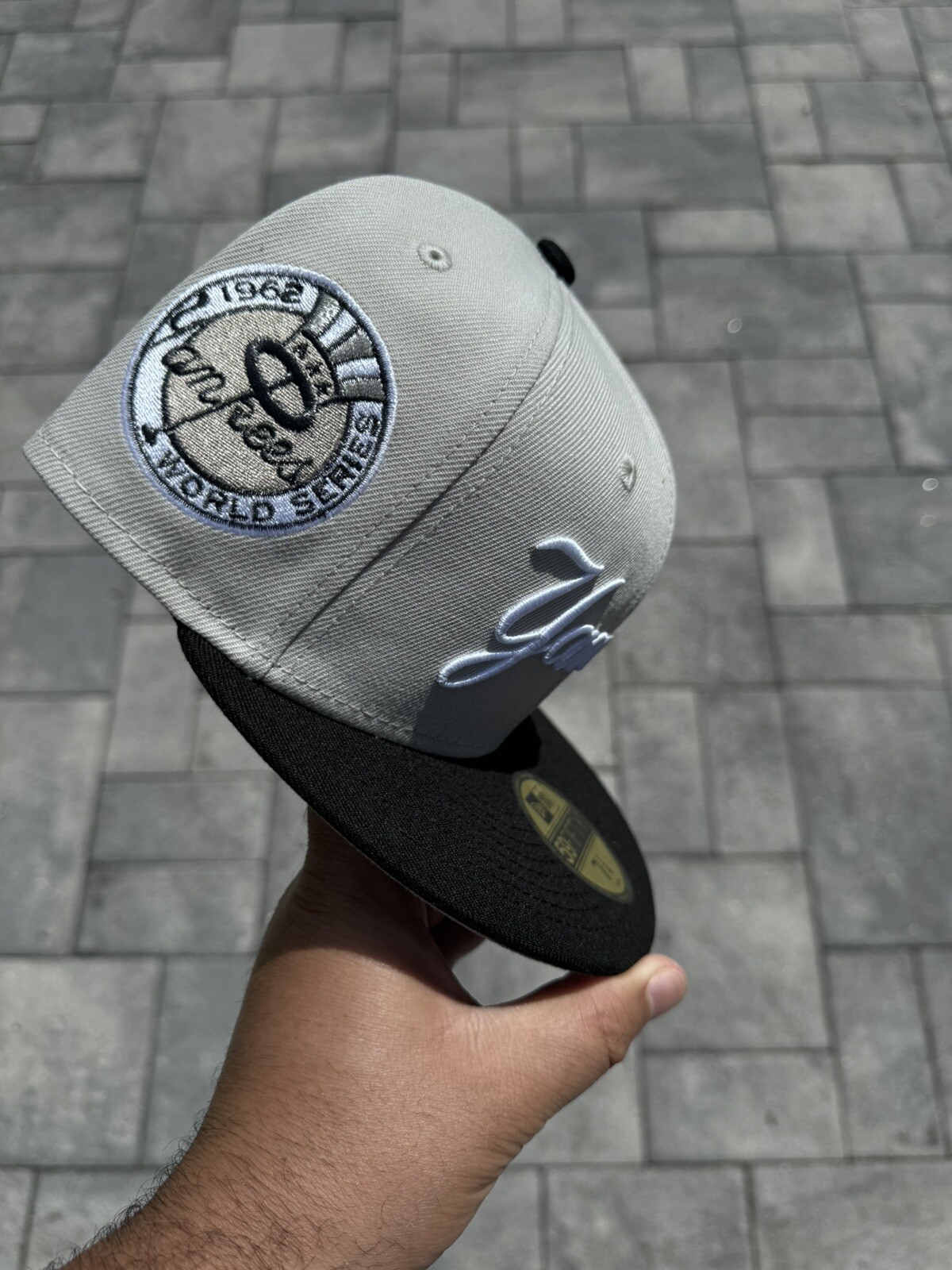 NEW ERA YORK YANKEES SCRIPT STONE WS PATCH FITTED 5950 BEIGE WHITE TAN ...