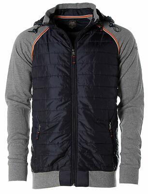 Kitaro Herren Sweatjacke Jacke Hoodie Kapuze -SPORT DEPT.- (Dunkelblau, L) Y2487