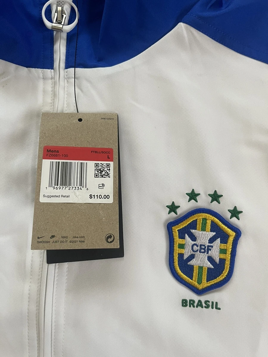 Nike Brazil 1998 Reissue Soccer Replica Track Jacket Men Large
