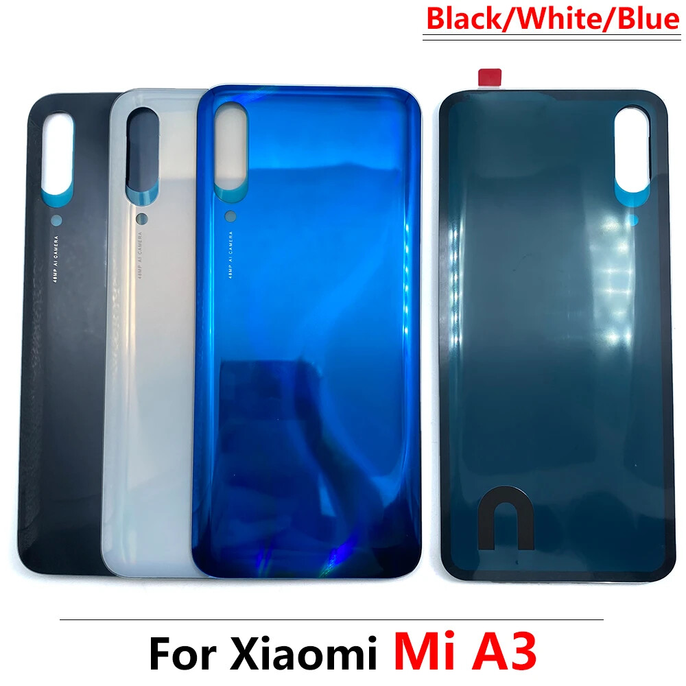 Rear Housing Glass Battery Back Door Cover w/ Adhesive For Xiaomi