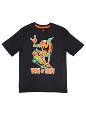 Boys Black Short Sleeve Halloween Trick Or Treat T-Shirt Tee Shirt
