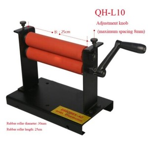 manual Cold Roll Laminator QH-L10 cold heading machine 25cm rubber roller 
