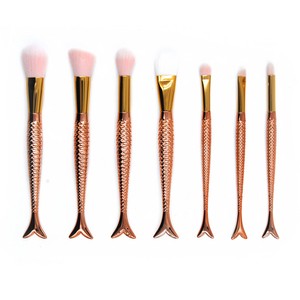 Rose Gold Glitter Makeup Brush Set Make Up Brushes Teen Girl Gifts