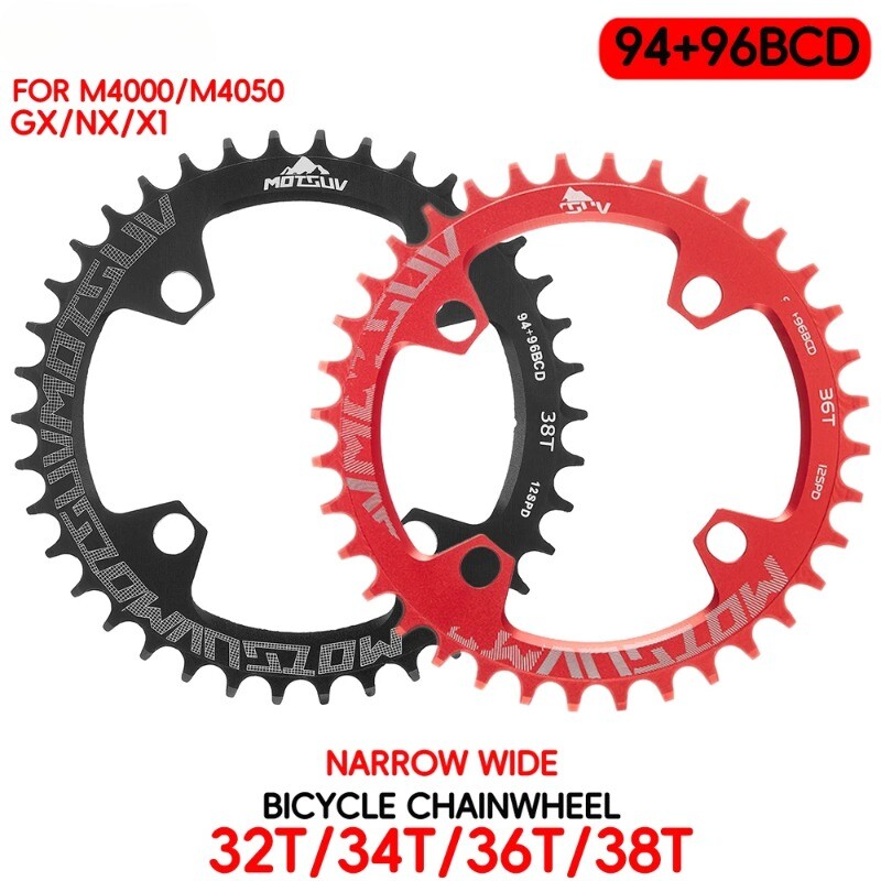 94BCD/96BCD 32/34/36/38T Mountain Bike Round Chainring for M4000