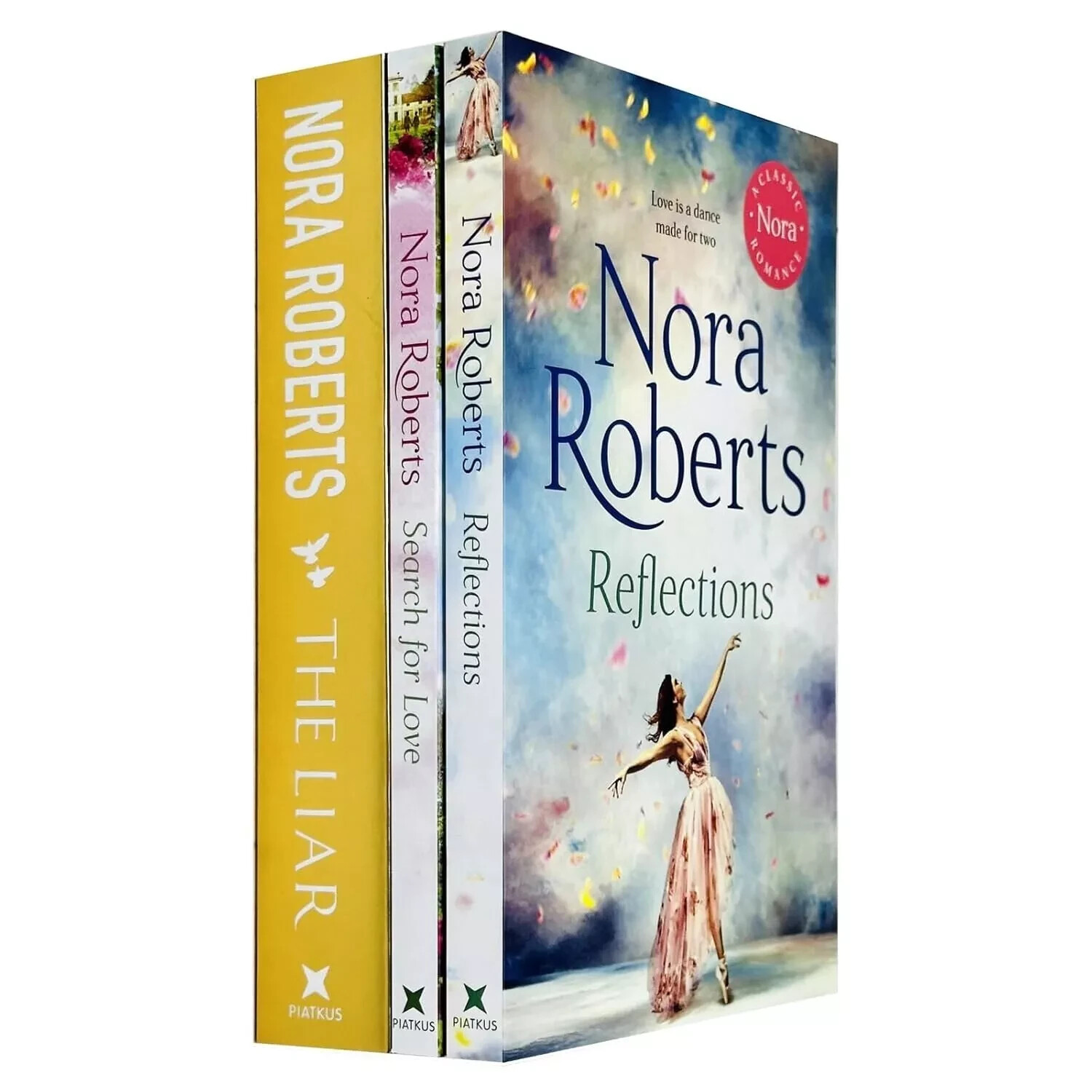 Nora Roberts Collection 3 Books Set Reflections, Search For Love, Liar Paperback