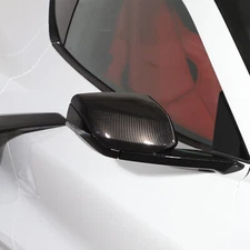 Carbon Fiber ABS Side Rearview Mirror Guard Cover Trim For Corvette C8 20-25 US